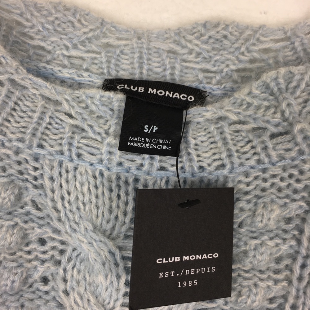 Club Monaco Cable Knit Merino Wool Sweater - Picture 5 of 8
